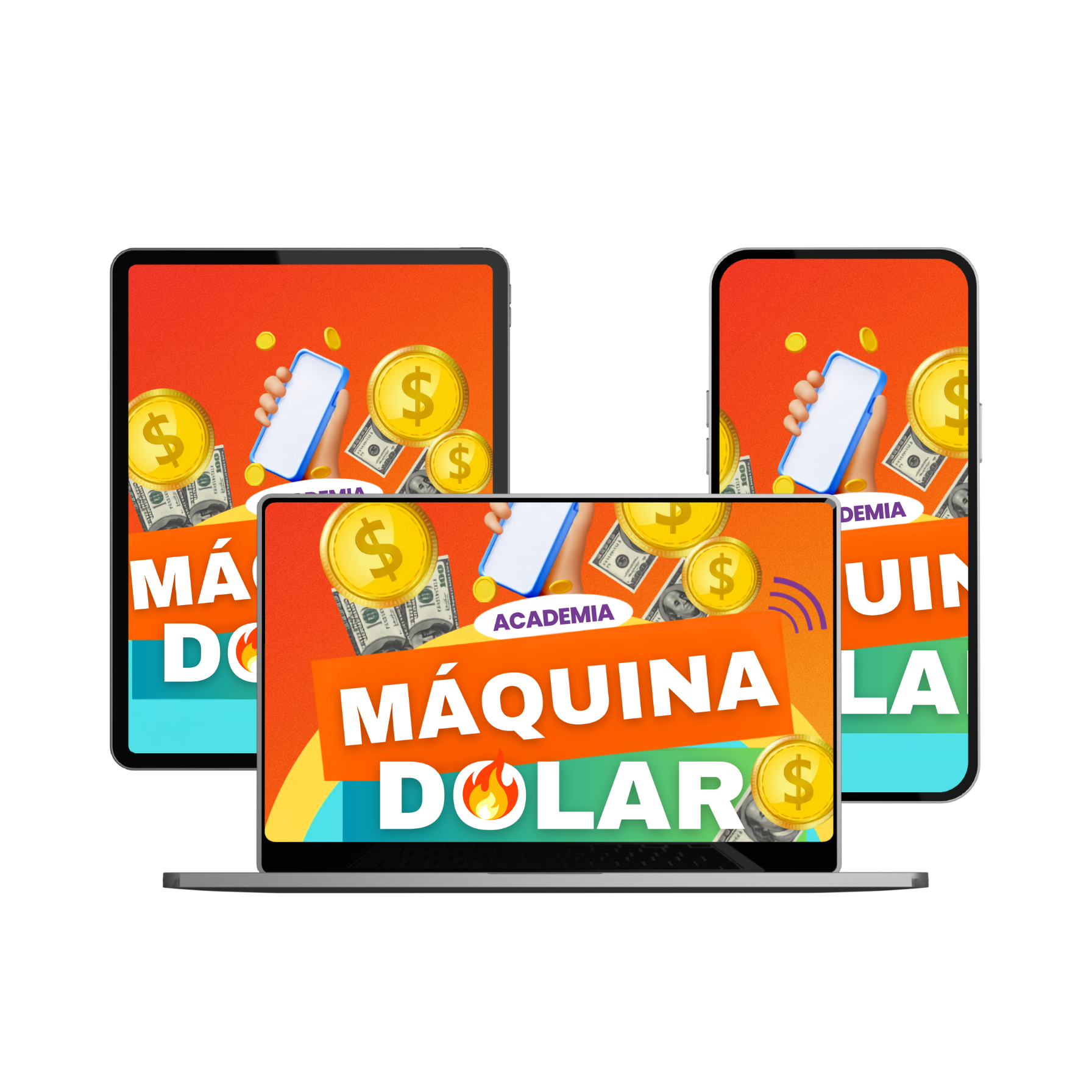 Mockup Academia Máquina Dólar