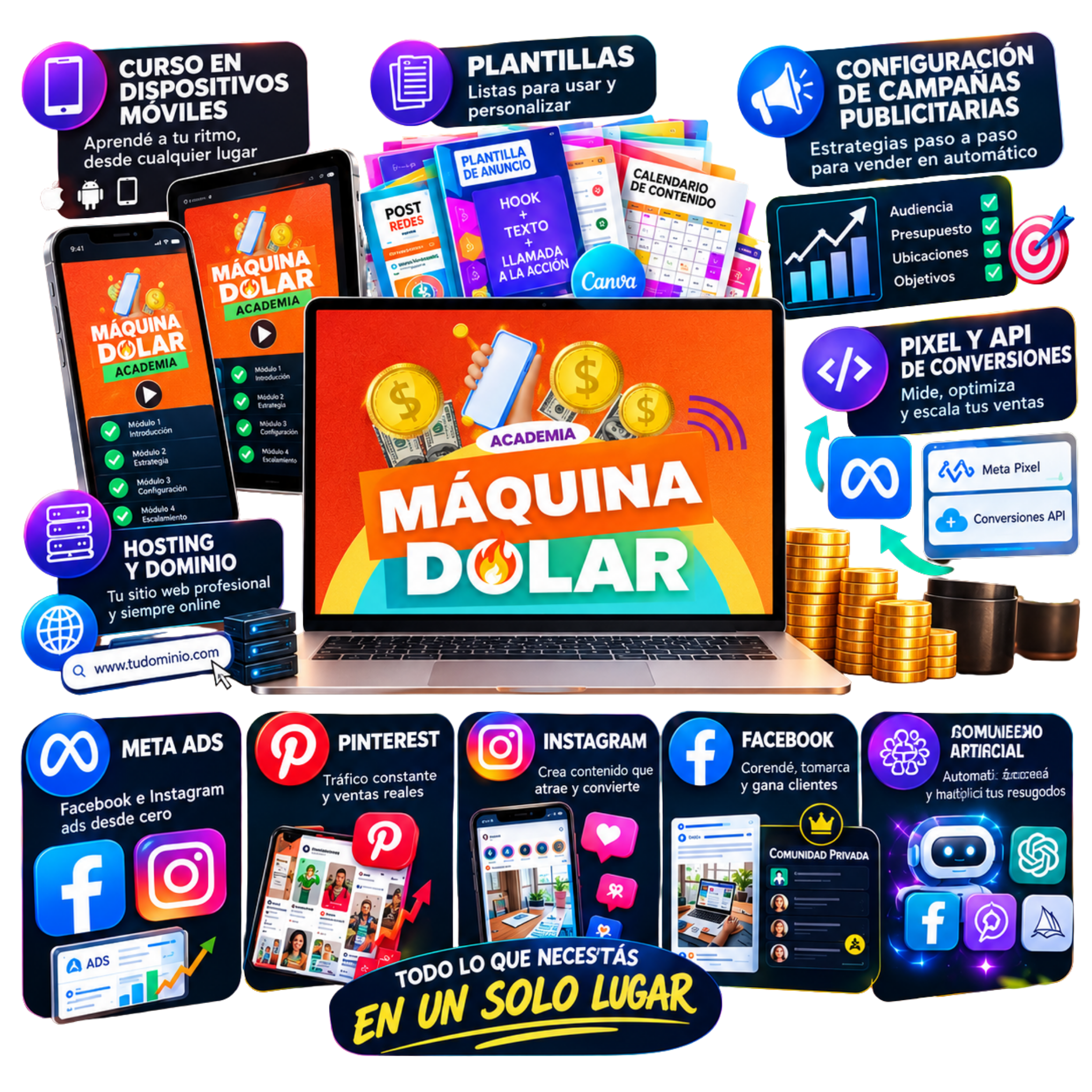 Lo que incluye Máquina Dólar